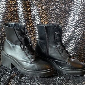 Universal Thread Black lace up Combat Boots Grunge